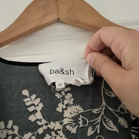 ba&sh Robe Suzy Noir Floral Mini Dress - Picture 5 of 9